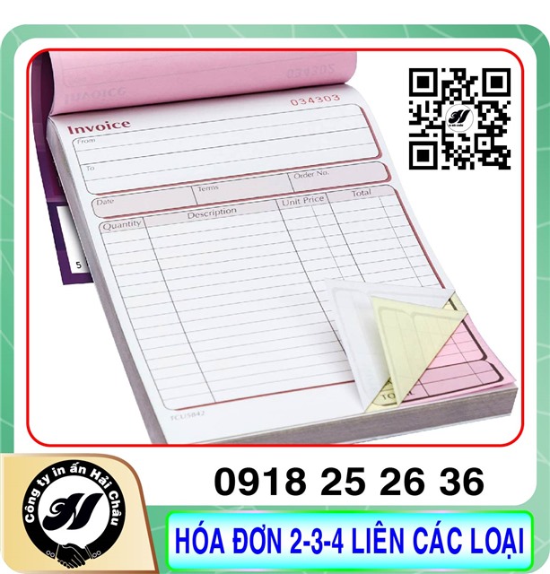 Hóa đơn (Order) 2-3-4 liên 