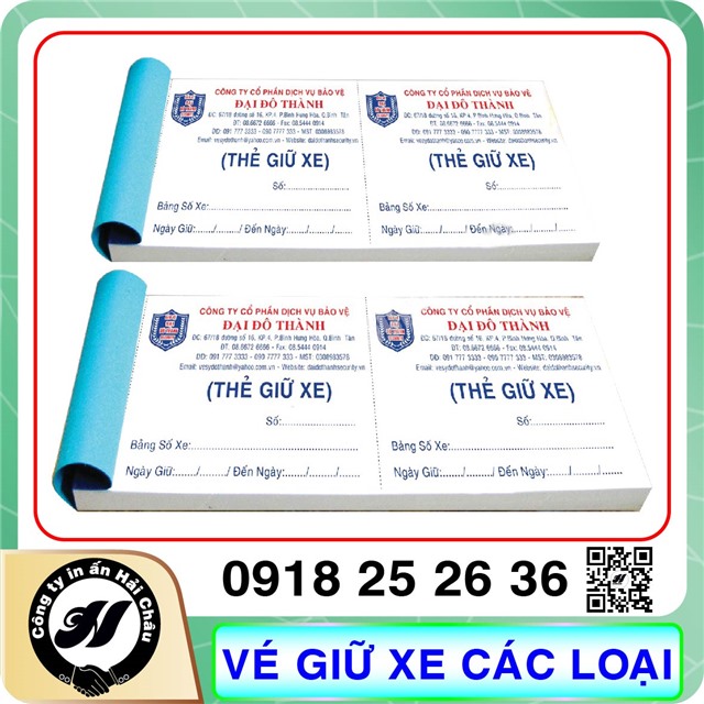 Vé Giữ Xe Các Loại