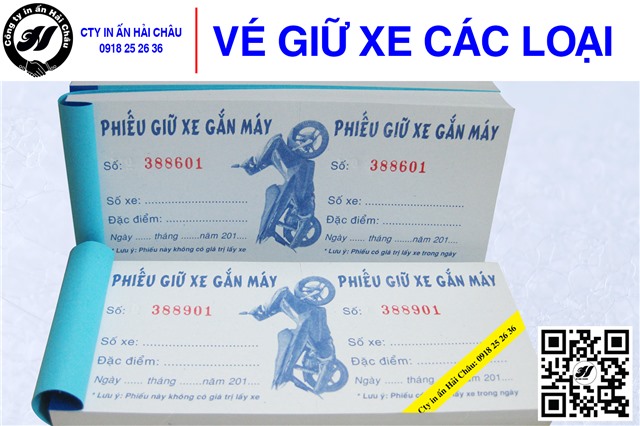 Vé giữ xe - 02