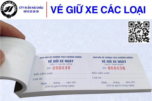 Vé giữ xe - 03