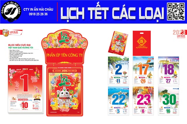 Lịch Bloc Cao Cấp